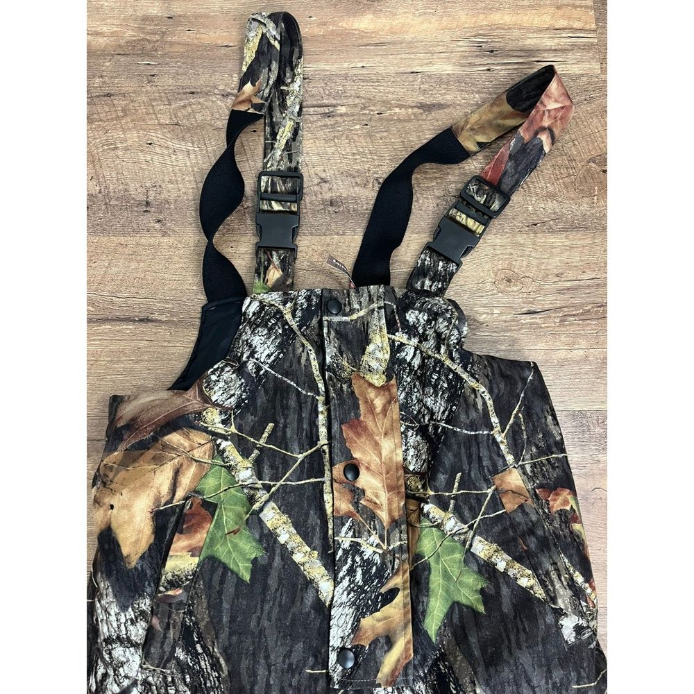 Bushmaster Mossy Oak Hunting Overalls Insulated Camo Hunting Youth Size 14-16 - Picture 2 of 10